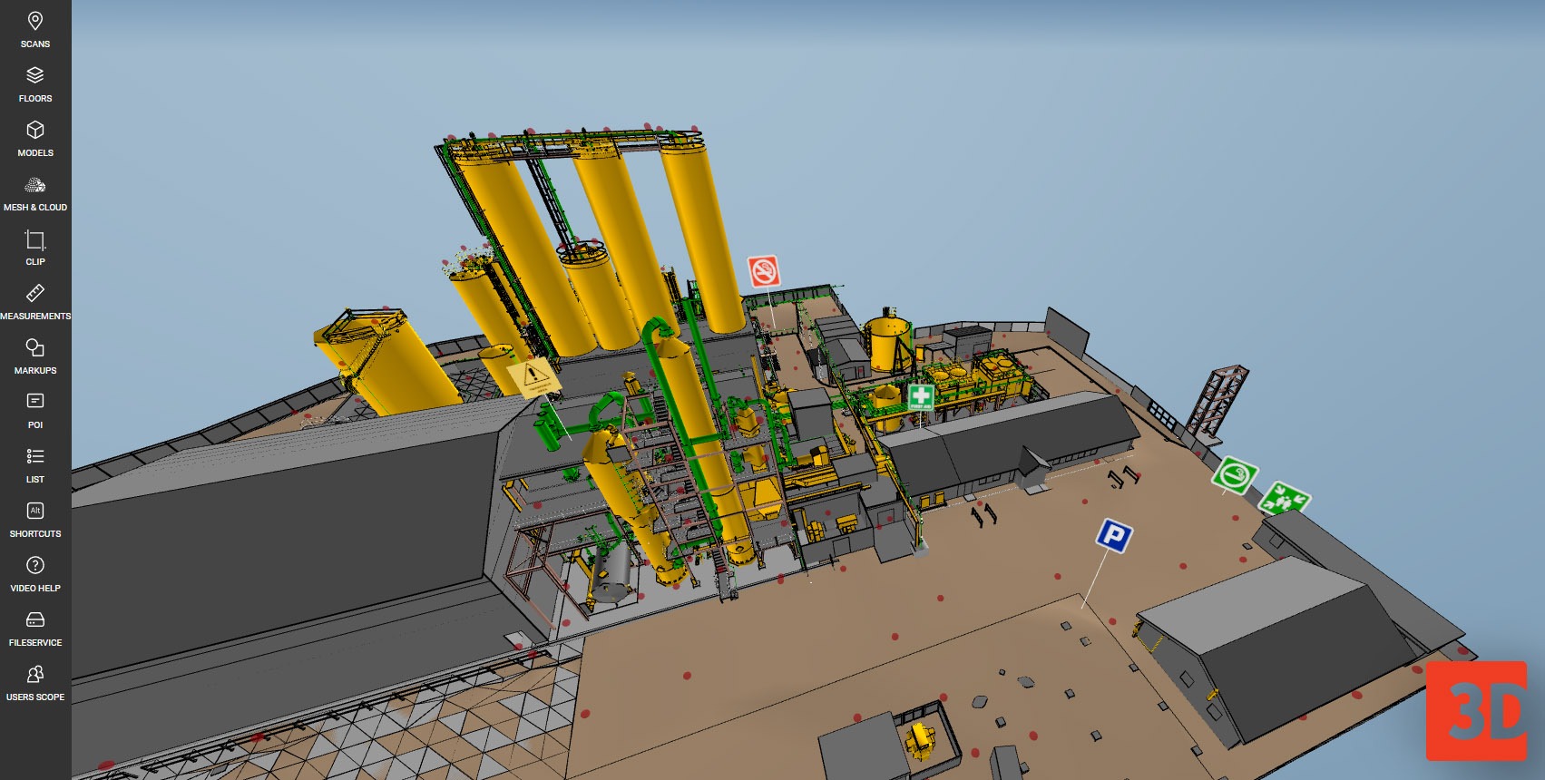 Przykłady znaków Webpano w oknie głównym platformy.